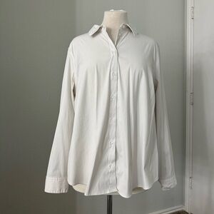 White formal button down shirt